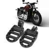 1 Pair of Front Foot Pegs Aluminum Anti Slip Motorcycle Front Footrest Pedal Set for Motorbike