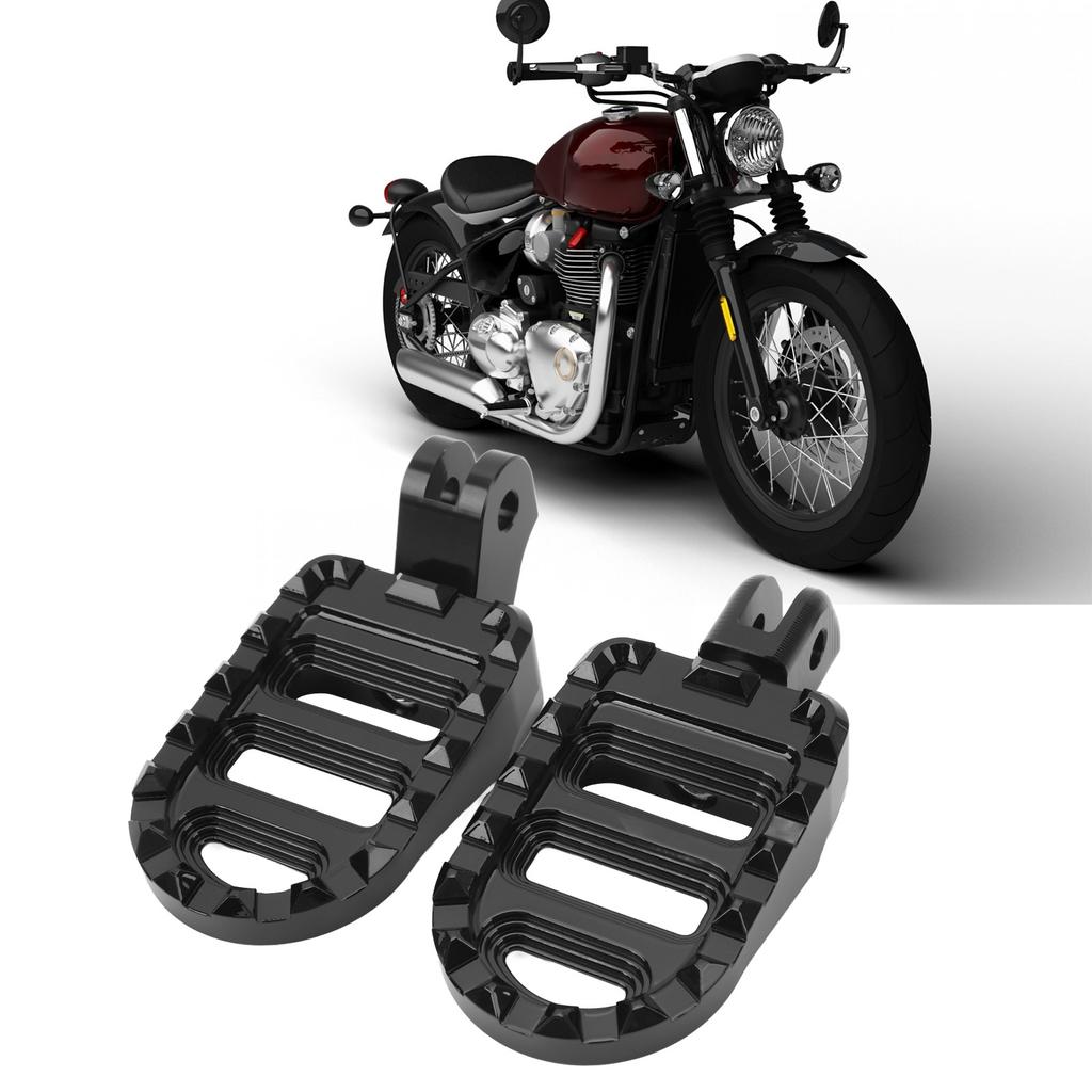 1 Pair of Front Foot Pegs Aluminum Anti Slip Motorcycle Front Footrest Pedal Set for Motorbike