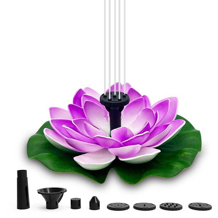 Outdoor Solar Lotus Fountain - 1.5W/2.5W Bird Bath Pond Solar-powered Fountain