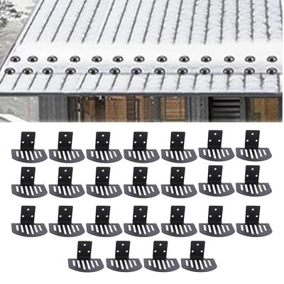 Standing Seam Snow Guard Waterproofing Heavy Duty Carbon Steel Fanshaped Roofing Snow Ice Stop