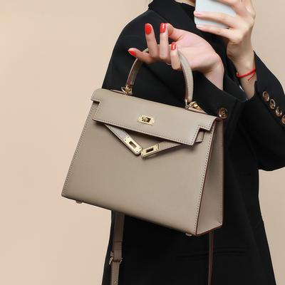 New Fashion Small Square Bag Crossbody Bag Trendy and High End Handheld Mother Bag Genuine Leather Women's Bag