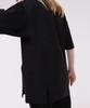 Kankeu Side Slit T-Shirt - Black