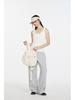 Spring 2026 Women's Tencel Lyocell Ribbed Spaghetti Strap U-Neck Vest Top