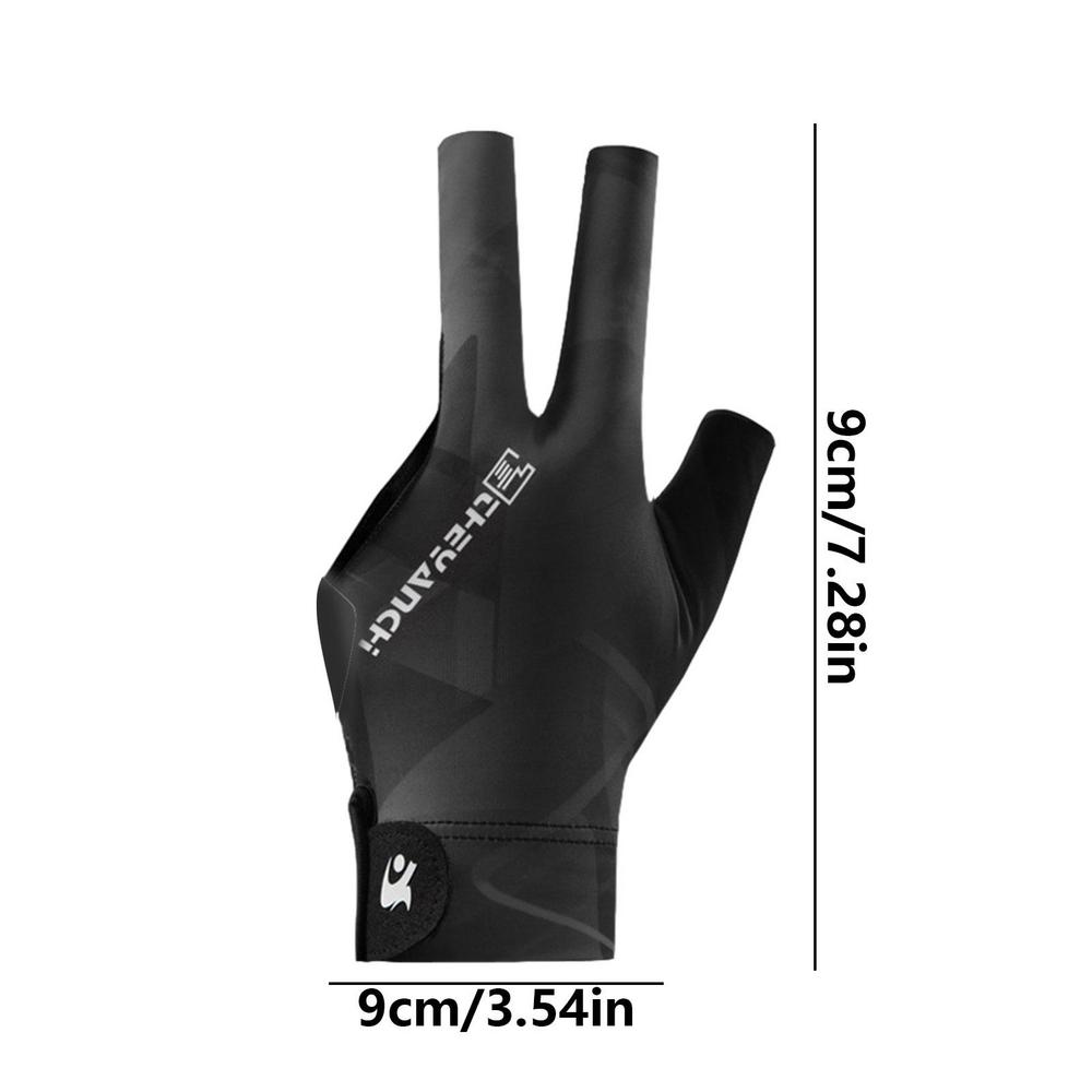 Light Billiard Gloves Non-slip Breathable Left Three-Finger Leaking Finger Active Gloves for Men and Women Billiard Accessory