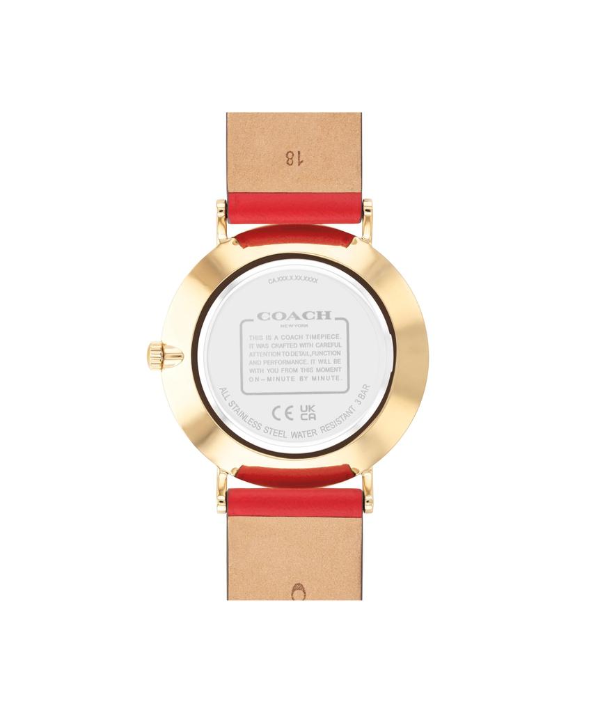 Coach Perry Watch with Red Dial and Red Leather Strap Women's (14503977) [Official Import]