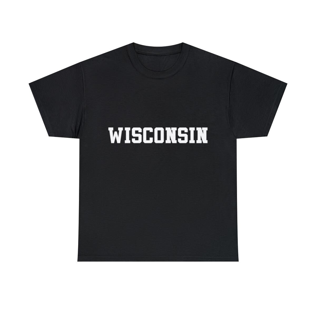 Wisconsin Graphic Tee Shirt, S-5XL XXXXL
