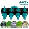 4 Way Garden Hose Splitter Water Outlet Controller Agricultural Water Tap Connectors Adaptor Water Valves for Lawn Greenhouse