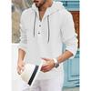 American Half Cardigan Jacket Summer Fashion Casual Sweat Cloth Hooded Long Sleeve Men's Top Shirt