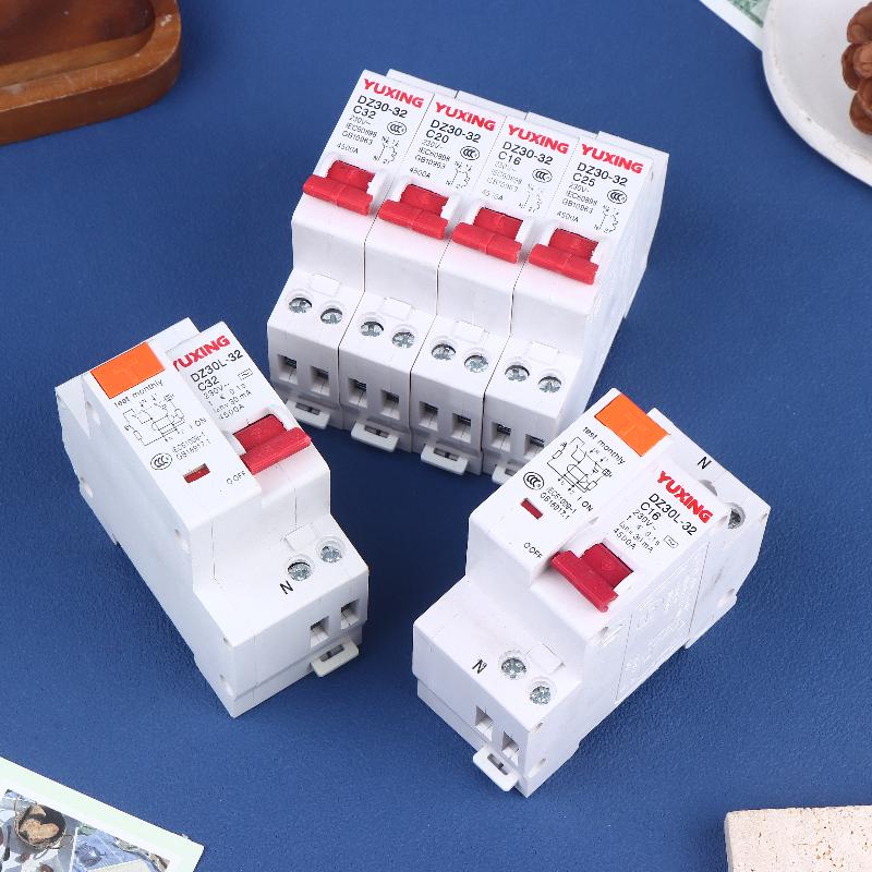 DZ30LE Residual Current Circuit Breaker 230V 1P+N Residual Circuit Breaker With Over And Short Current Leakage Protection RCBO M