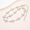 New Gold Color Cross Necklace, Stainless Steel Short Necklace Women, Luxury Jewelry Accessories Chain