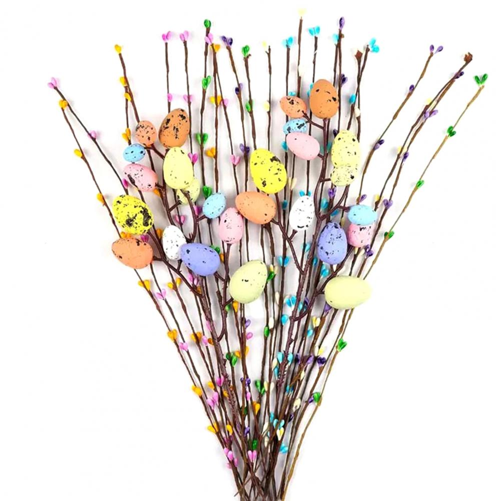 Pastel Easter Egg Decorations Easter Egg Floral Arrangement Easter Floral Arrangement Set with Artificial Egg for Decoration