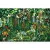 MOON.QG Tropical Leaves Backdrops Spring Garden Backgrounds Green Grass Photo Wall Customized Name Birthday Wedding Photocall