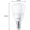 Pack de 3 ampoules led - philips - e14 - format flamme - 40w - blanc chaud