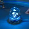 3D Crystal Ball Night Light - Creative Luminous Desktop Ornament, Perfect Gift for Boys, Students' Birthdays