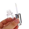 1Pcs Silver Heart-Shaped 2.5Ml Empty Lip Balm Tubes Transparent Lip Gloss Tube Container With Cap Cosmetic Sample Container