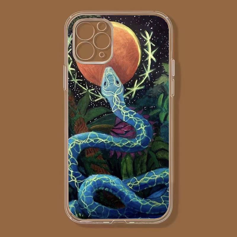 

Чехол для телефона Art Snake для iPhone 11 12 13 14 Pro Max 7 8 Plus X Xr Xs Max Se 2020 Mini прозрачный чехол iphone 13 promax