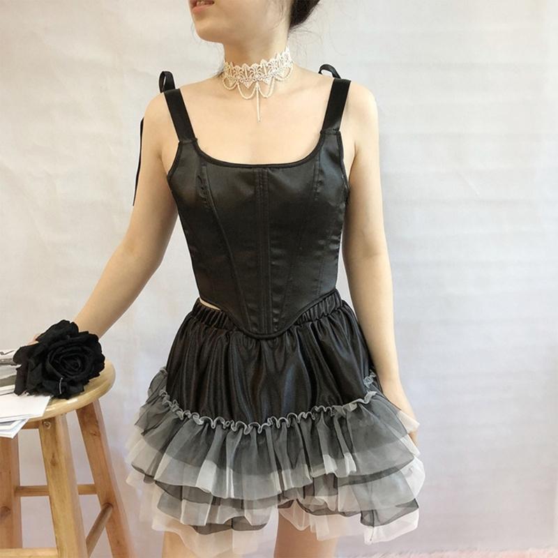 Elegant Solid Color Corset for Women Ladies Dress Corset Fashion Female Stretch Rope Waist Trainer for Prom Party