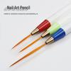 3-Piece Nail Art Pen Set: Wire-Pulling, Line-Drawing, Color-Painting Pens with Plastic Handles for Nail Art and Outlining.
