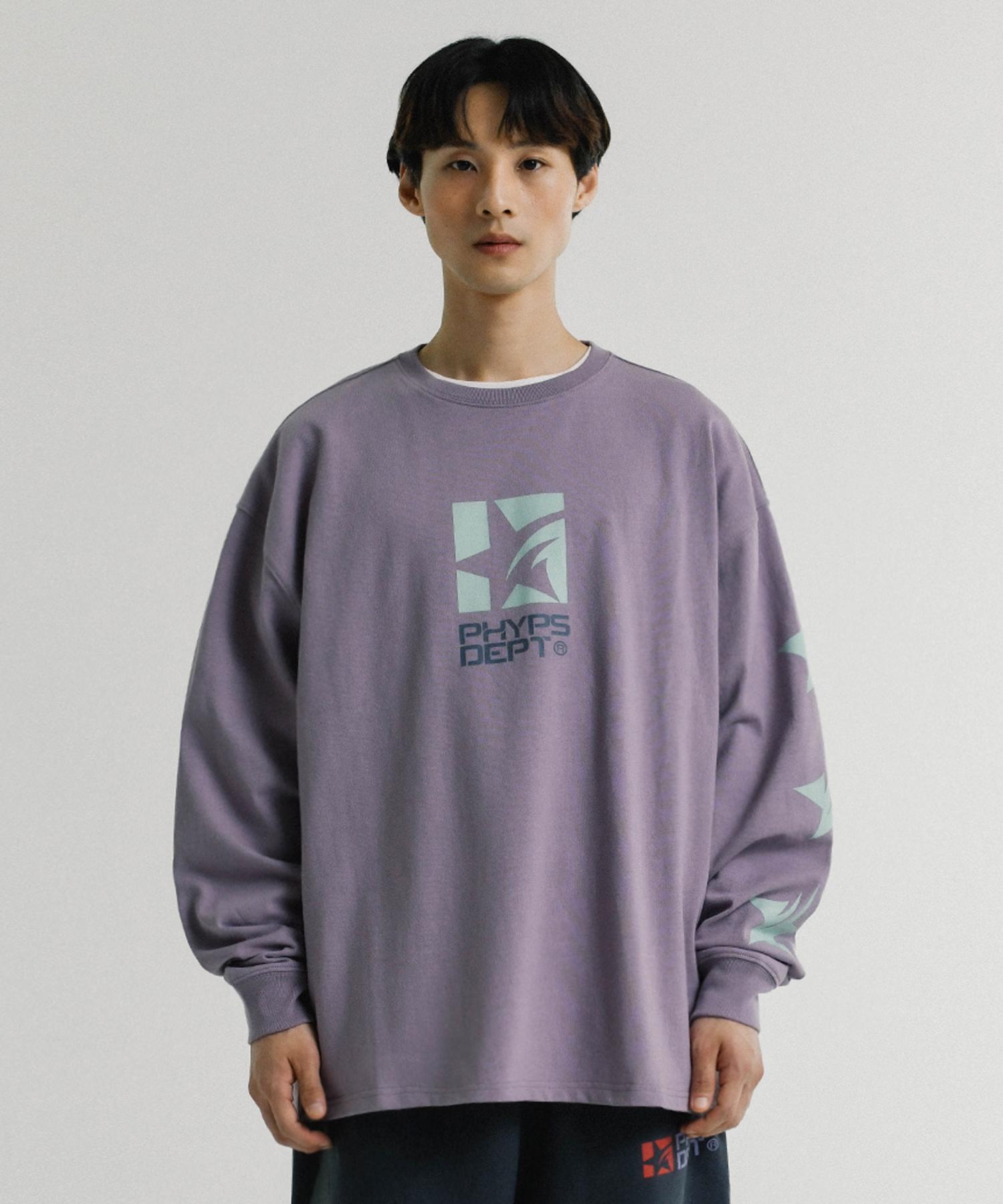 Physical Department Star Sleeve Ls Vtg Purple Vtg Purple/S