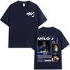 Rapper Milo J 166 Album Merch T Shirts Unisex Women Clothing Fashion Hip Hop Tshirt Cotton Casual Short Sleeve Tshirts Streetwear
