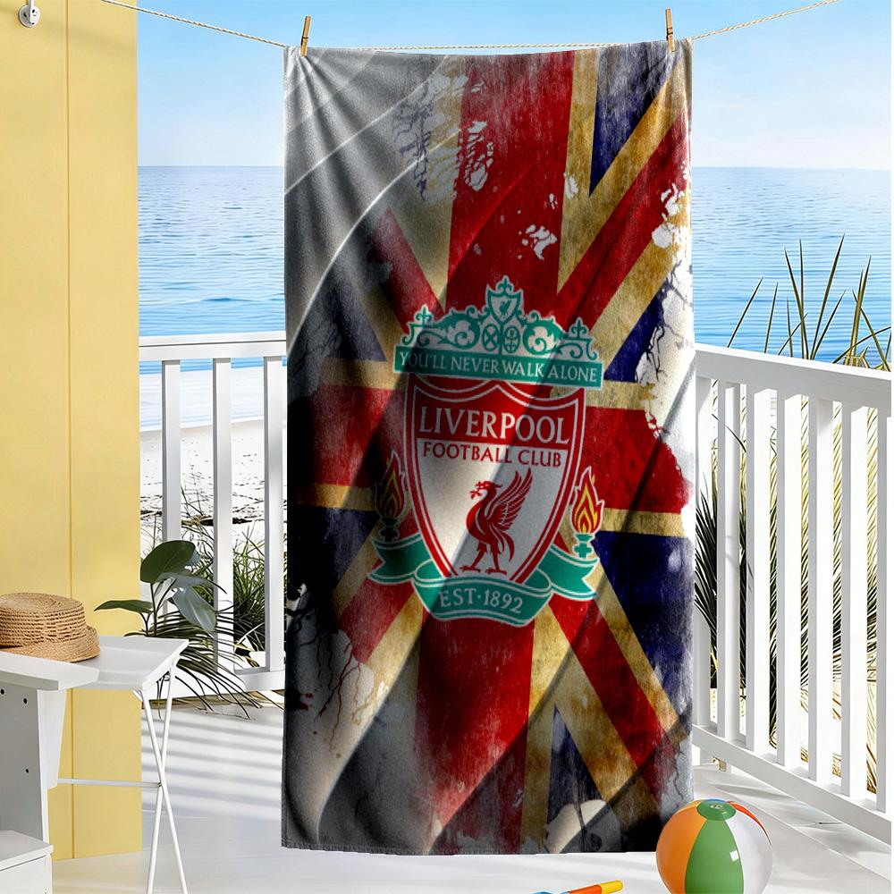 Liverpool Beach Towel Super Soft Microfiber Quickdry Fabric Comfortable Lightweight
