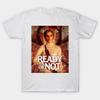 Ready or Not Grace Grafik Unisex T-Shirt Unisex Rundhals Baumwolle Kurzarm Y2k Oversized Mode Beliebt Vintage Horror T-Shirt