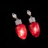 Santa Claus Xmas Dangle Ear Clips Electric Luminous Christmas Pendant LED Drop Earrings  Girls