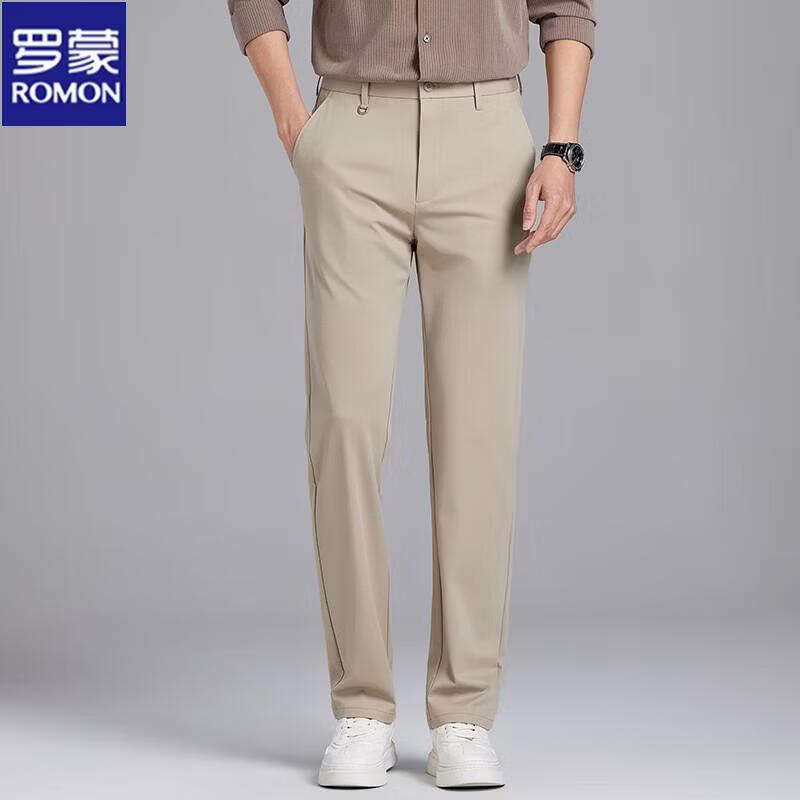 ROMON Men s Versatile Straight-Leg Summer Trousers 33