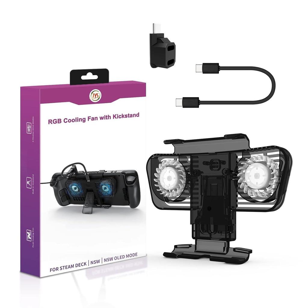 Externí LED ventilátor chlazení Držák držáku chladiče pro Steam Deck/Switch/Switch Příslušenství OLED náhradních dílů