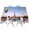 Lighting City Night View Pattern Tablecloth Thicken Cotton Rectangular Round Table Cloth For Wedding Picnic Party