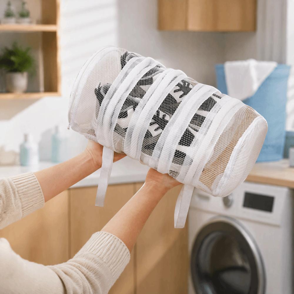 Mesh Shoe Washing Machine Bag With Hanging Loop Shoe Protector Bag  Gym Shoes Protection