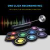 Folding Silicone Hand Roll USB Electronic Drum Portable Practice Drums Pad Kit With Drumsticks Sustain Pedal