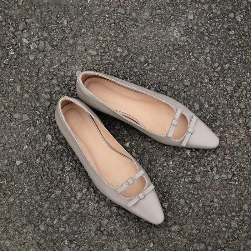 Damen Ballerinas Neue Freizeit Hohe Qualität Weiche Bequeme Sneaker Damen Elegant Spitz Zehen Slip-on Ballett Slipper Schuhe für Damen