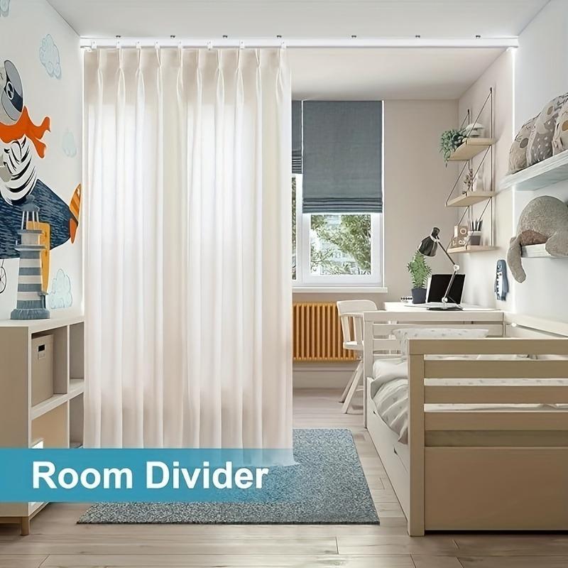 Modern Flexible Ceiling Curtain Track System with Multiple Hooks and Brackets