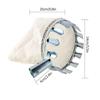 Metal Fruit Picker Agricultural Bayberry Jujube Fruit Picking Tool Garden Orchard Apple Peach High Tree Catcher Collection Pouch