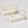 Business Card Holders Metal Business Card Stand Display Name Card Organizer Storage Rack for Office Exhibition