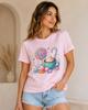 New Unisex's Casual Short Sleeved T-shirt Cute Anime Style Cake and Lollipop Pattern Fashionable Printed Shirt Cotton Top