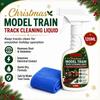 Christmas Model Train Track Cleaner Solution (120ml) with Microfiber Cloth