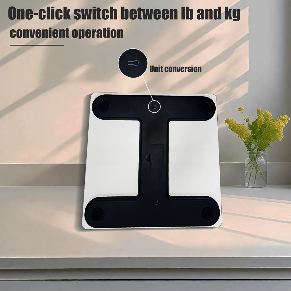 high qualityDigital Body Weight Scale with LCD Display & Temperature Meter - High-Precision Bathroom Scale Suitable for Use, Compatible with