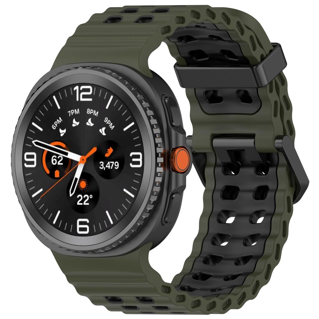 Ocean Silicone Strap for Samsung Galaxy Watch 8 44mm 40mm/8 Classic 46mm Sports Wristband for Galaxy Watch 8 Breathable Bracelet