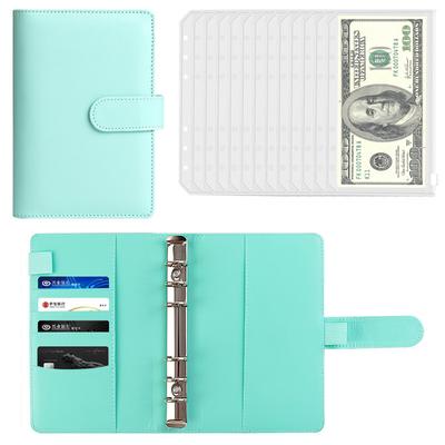 Seraphelix Household Management Pouch A6 Binder 6 Holes Labeled File 12 Pockets Storage Budget Management Tool Perfect for Money Management Business