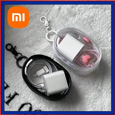 Xiaomi Fermuarlı Taşınabilir Mini Şeffaf Saklama Çantası, Çok Fonksiyonlu Kulaklık ve Şarj Cihazı Kutusu, Anahtarlıklı Seyahat Aksesuarları