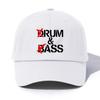 1pc Drum&Bass Print  Baseball Cap for Adults,  Minimalist Retro Style Casual Soft Adjustable Dad Hat, Perfect As Gift
