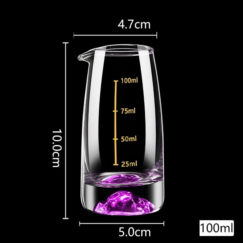 Crystal Liquor Spirits Shot Glasses Share Pot with Scale Wine Glasses Whiskey Glass Spirits Vodka Brandy Wine Dispenser
