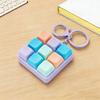 9 Keys Keyboard Fidget Toy Keychain Stress Relief Toys Finger Button Game Antistress Keycap Pendant For Children Adults Gift