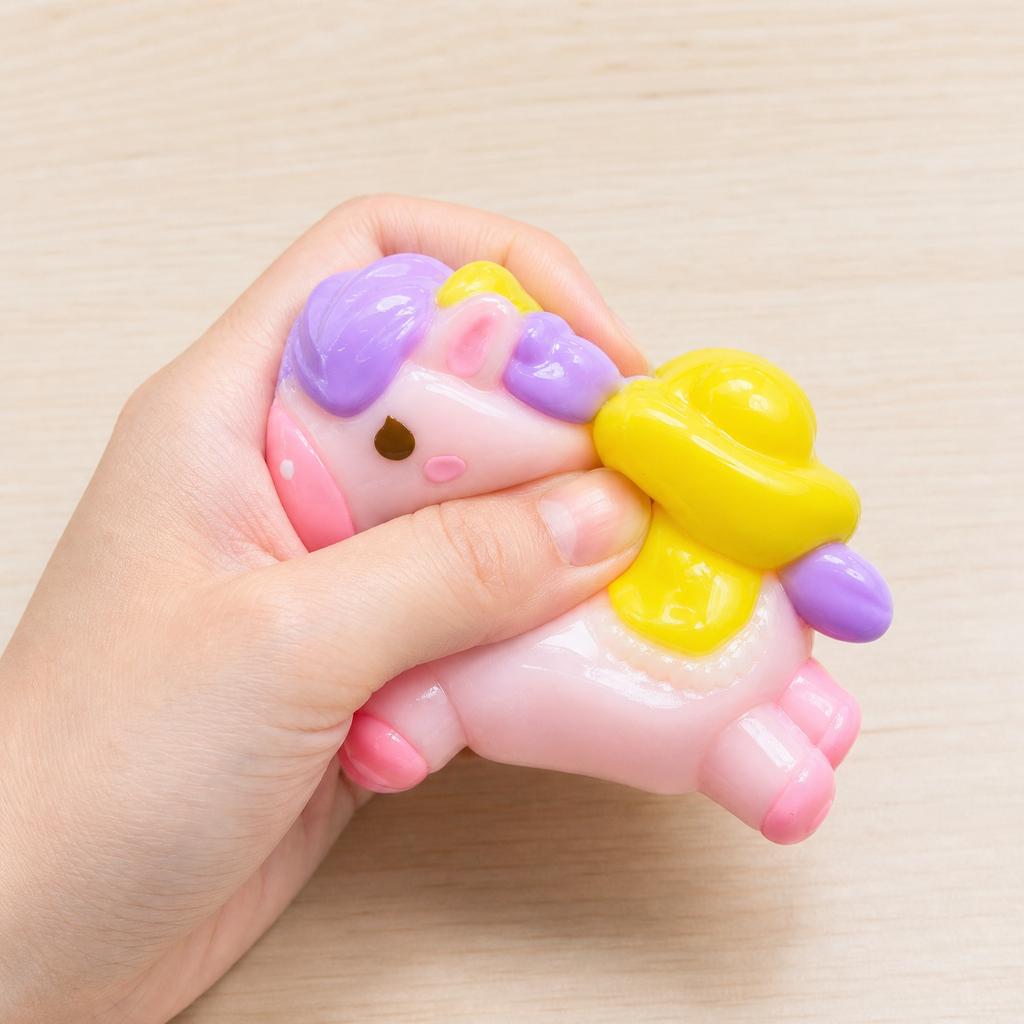 Unicorn Squeeze Stress Relief Toy Soft Squishy Sensory Fidget Toy for Anxiety and Focus Durable and Portable