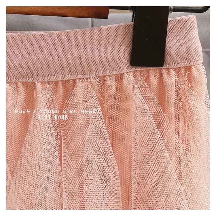 Irregular Mesh Women's Skirt Autumn/Winter 2025: Multi-Layer Cake Puffy Long Skirt, Super Fairy Temperament Dress