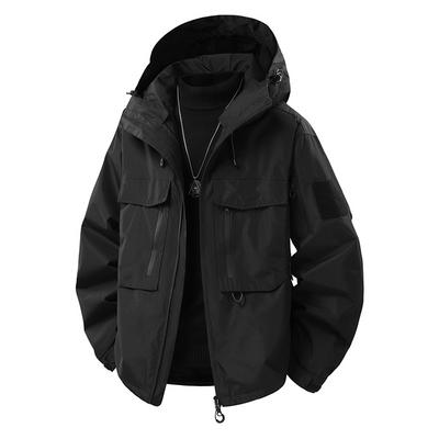 Outdoor Single Flush Jacket for Men In Autumn and Winter, with A Detachable Inner Lining and A Hiking Jacket