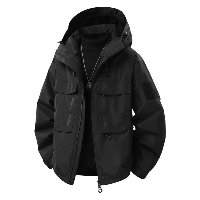 

Outdoor Single Flush Jacket for Men In Autumn and Winter, with A Detachable Inner Lining and A Hiking Jacket L