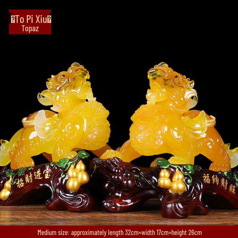 Prosperous Wealth Pixiu Ornaments: Fortune-Building Gifts for Shop Openings & Housewarmings
